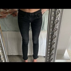 r13 black denim jeans